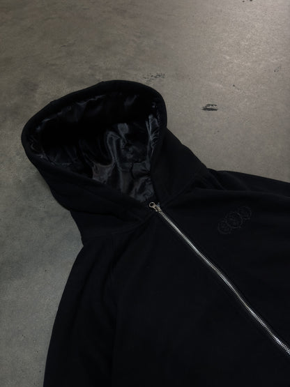 Satin Hood Zip Up